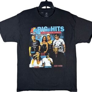 Big Hits Throwback Fest T-Shirt Mens Large Black 2016 Concert Rap Tee TLC